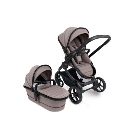 iCandy Peach 7 Travel System with Aton B2 Car Seat & Base 13-Piece Bundle - Porcini