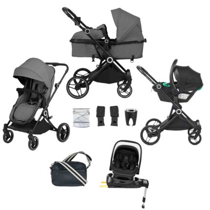 Ickle Bubba Atom 9-Piece Travel System - Graphite Grey