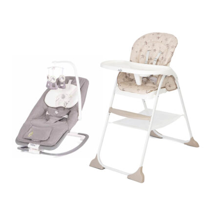 Joie Dreamer Rocker & Mimzy Snacker Highchair - Fern/Cosmo Tan