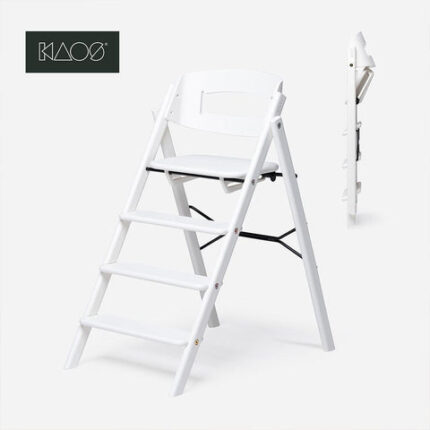 KAOS KLAPP® Highchair - Beech - White