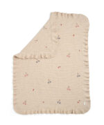 Knitted Blanket - Berry Frill