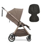 Libro Stroller Bundle with Quilted Memory Foam Liner (2 Piece)– Oyster/Graphite