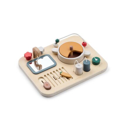 Liewood Magnus Chef Wooden Busy Board - Safari Sandy Mix