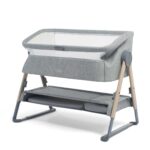 Mamas & Papas Lua Bedside Crib - Grey