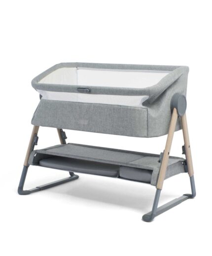 Mamas & Papas Lua Bedside Crib - Grey