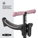 Micro Scooters Mini 2 Grow Deluxe LED Clip Seat V2 Scooter - Rose Pink