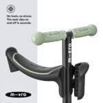 Micro Scooters Mini 2 Grow Deluxe LED Clip Seat V2 Scooter - Sage Green