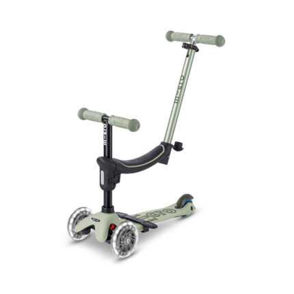 Micro Scooters Mini 2 Grow Deluxe LED Clip Seat V2 Scooter - Sage Green