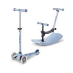 Micro Scooters Mini Deluxe LED Rock And Go Scooter - Soft Blue