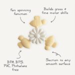 Mushie Bee Suction Spinner Toy - Buttercup