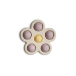Mushie Flower Press Toy - Soft Lilac/Pale Daffodil/Ivory