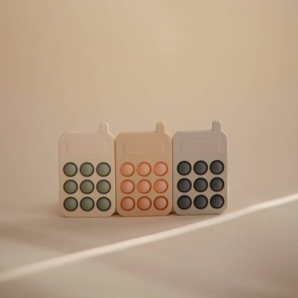 Mushie Phone Press Toy - Blush