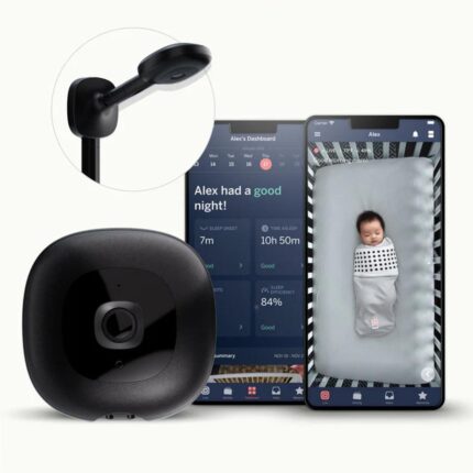 Nanit Pro Baby Monitor + Wall Mount - Black