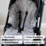 Naturally Sheepskins Deluxe Sheepskin Pram Liner - Taupe