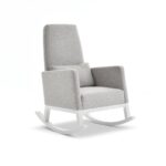 Obaby High Back Rocking Chair - White/Stone