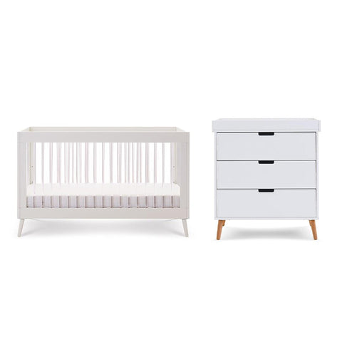 Obaby Maya 2 Piece Room Set – White + Acrylic - Baby Travel Obaby Maya 2 Piece Room Set - White + Acrylic