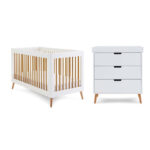 Obaby Maya 2 Piece Room Set - White + Natural