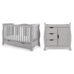 Obaby Stamford Luxe 2 Piece Room Set - Warm Grey