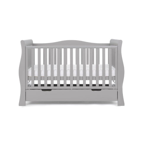 Obaby Stamford Luxe Cot Bed – Warm Grey - Baby Travel Obaby Stamford Luxe Cot Bed - Warm Grey