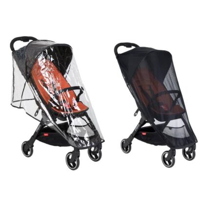 Phil & Teds Go All Weather Cover Set (Sun & Storm) FITS MOST COMPACT PUSHCHAIRS