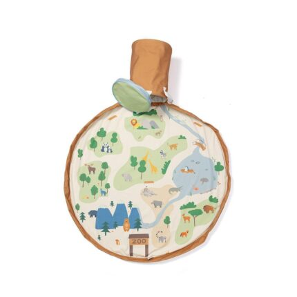 Play & Go Convertible Toy Storage Bag & Mat - Zoo
