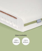 Premium Dual Core+ Cotbed Mattress & Anti-Allergy Quilted Mattress Protector Bundle