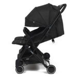 Puggle City Traveller Light Weight Compact Fold Twin Pushchair - Storm Black