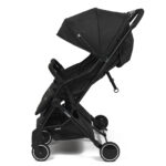 Puggle City Traveller Light Weight Compact Fold Twin Pushchair - Storm Black