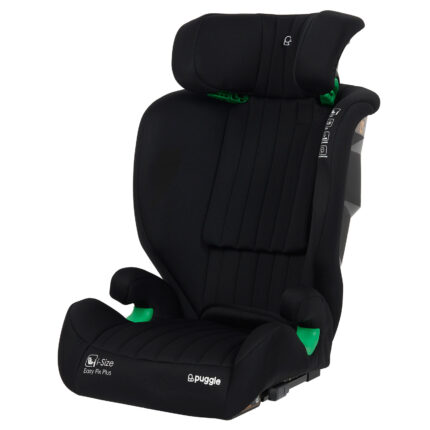Puggle Easy Fix Plus i-Size R129 100-150cm ISOFIX Eco Booster Seat - Storm Black (4-12 Years)