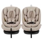 Puggle Lockton 360° Rotate Luxe Group 0+/1/2/3 Car Seat (2 Pack) - Cashmere (0-12 Years)