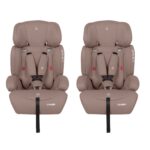 Puggle Maxi Gro Comfort Group 1/2/3 Eco Car Seat Booster Seat (2 Pack) - Truffle (9 Months-12 Years)