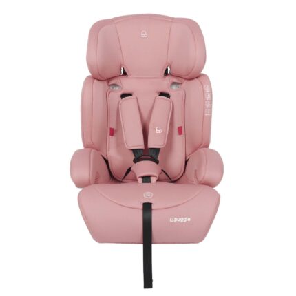 Puggle Maxi Gro Comfort Group 1/2/3 Eco Car Seat Booster Seat - Blush Pink (9 Months-12 Years)