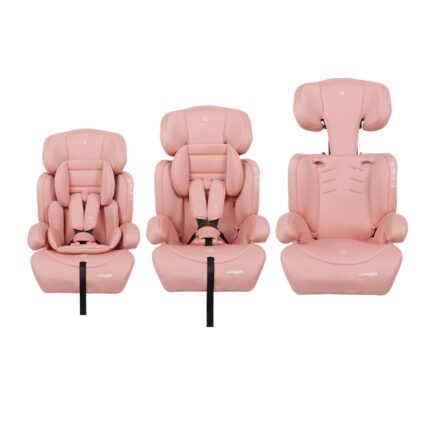 Puggle Maxi Gro Comfort Plus Group 1/2/3 Eco Car Seat Booster Seat - Blush Pink (9 Months-12 Years)