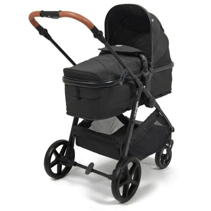 Puggle Monaco XT 2-in-1 Pushchair With Adjustable Handle Travel System - Storm Black