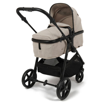Puggle Monaco XT 2-in-1 Travel System with Car Seat 12-Piece Bundle - Cashmere