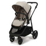 Puggle Monaco XT 2-in-1 Travel System with Henbury Cot Bed & Eco Fibre Mattress 14-Piece Bundle - Cashmere