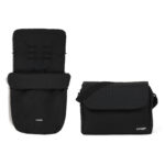Puggle Monaco XT 2-in-1 Travel System with Henbury Cot Bed & Eco Fibre Mattress 14-Piece Bundle - Cashmere