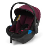 Puggle Monaco XT 2-in-1 Travel System with Henbury Cot Bed & Eco Fibre Mattress 14-Piece Bundle - Burgundy