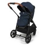 Puggle Monaco XT 2-in-1 Travel System with Henbury Cot Bed & Eco Fibre Mattress 14-Piece Bundle - Navy