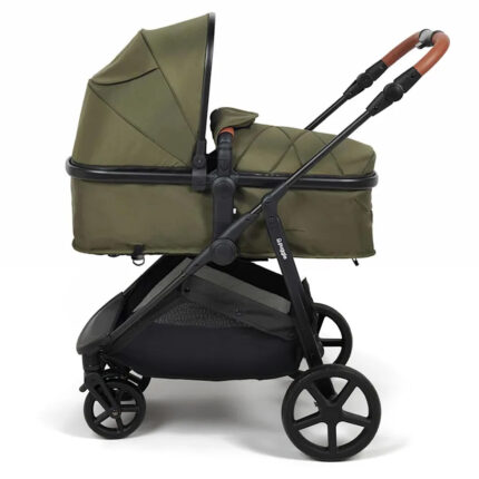 Puggle Monaco XT Travel System with Cot Bed & Mattress, 11 Pcs Everything You Need Bundle - Forest Green