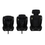 Puggle Style Fix Comfort Plus i-Size R129 76-150cm Eco ISOFIX Car Seat - Storm Black (15 Months - 12 Years)