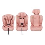 Puggle Style Fix Comfort Plus i-Size R129 76-150cm Eco ISOFIX Car Seat - Blush Pink (15 Months - 12 Years)