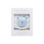 Purebaby Bunny Comforter & Swaddle Set - Vanilla Nautical
