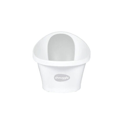 Shnuggle Baby Bath - White + Grey