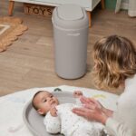 Shnuggle Eco Touch Nappy Bin - Taupe