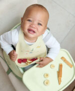 Silicone Bibs (2 Pack) - Dino Teal