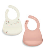 Silicone Bibs (2 Pack) – Floral Berry