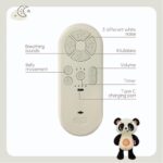 Tiny Love Plush Snuggly Buddy - Black And White