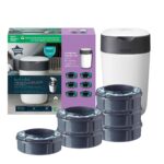 Tommee Tippee Twist & Click Advanced Nappy Bin & 7 Refill Cassettes