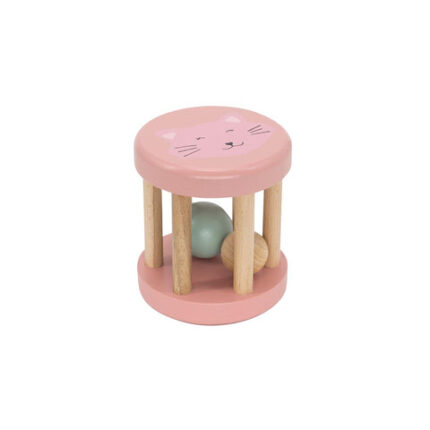 Trixie Wooden Rolling Rattle - Mrs Cat
